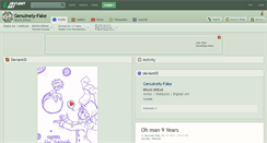 Desktop Screenshot of genuinely-fake.deviantart.com