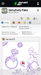 Mobile Screenshot of genuinely-fake.deviantart.com