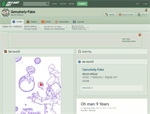 Tablet Screenshot of genuinely-fake.deviantart.com