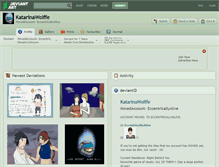 Tablet Screenshot of katarinawolffe.deviantart.com