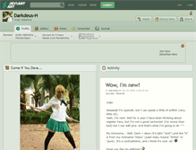 Tablet Screenshot of darkdeus-h.deviantart.com
