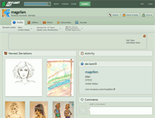 Tablet Screenshot of magellen.deviantart.com