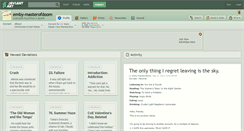 Desktop Screenshot of emby-masterofdoom.deviantart.com
