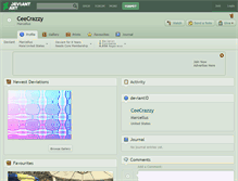 Tablet Screenshot of ceecrazzy.deviantart.com