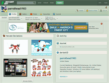 Tablet Screenshot of parrothead1983.deviantart.com