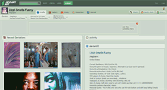 Desktop Screenshot of lizzi-smells-funny.deviantart.com
