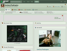 Tablet Screenshot of gregorytheempire.deviantart.com