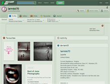 Tablet Screenshot of larm6670.deviantart.com