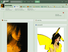 Tablet Screenshot of aluminate.deviantart.com