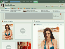 Tablet Screenshot of camillecrimson.deviantart.com