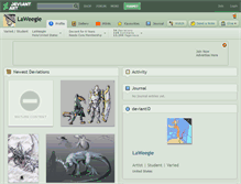 Tablet Screenshot of laweegie.deviantart.com