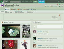 Tablet Screenshot of animeloveofthegods.deviantart.com
