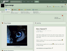 Tablet Screenshot of flame-design.deviantart.com