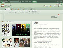 Tablet Screenshot of duo-minds.deviantart.com