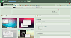 Desktop Screenshot of gossamer-wonder.deviantart.com