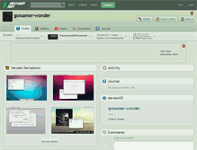 Tablet Screenshot of gossamer-wonder.deviantart.com