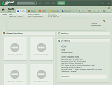 Tablet Screenshot of goai.deviantart.com