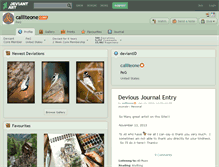 Tablet Screenshot of caillteone.deviantart.com