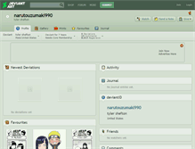 Tablet Screenshot of narutouzumaki990.deviantart.com