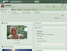 Tablet Screenshot of beauzero.deviantart.com