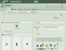 Tablet Screenshot of momma--g.deviantart.com