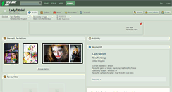 Desktop Screenshot of ladytathiel.deviantart.com
