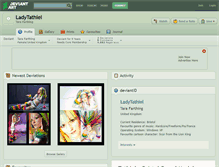 Tablet Screenshot of ladytathiel.deviantart.com