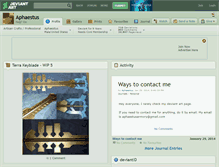 Tablet Screenshot of aphaestus.deviantart.com