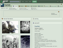 Tablet Screenshot of fearnott.deviantart.com