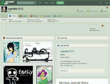 Tablet Screenshot of cupcake1212.deviantart.com