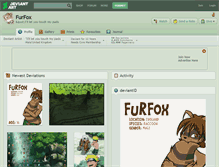 Tablet Screenshot of furfox.deviantart.com