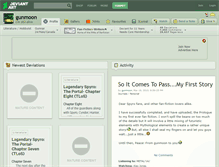 Tablet Screenshot of gunmoon.deviantart.com