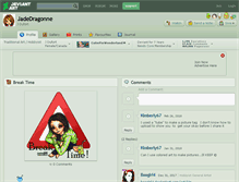 Tablet Screenshot of jadedragonne.deviantart.com