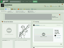 Tablet Screenshot of bumblebee.deviantart.com