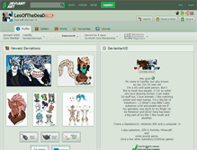 Tablet Screenshot of leoofthedead.deviantart.com