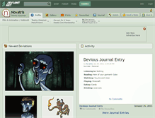 Tablet Screenshot of novatris.deviantart.com