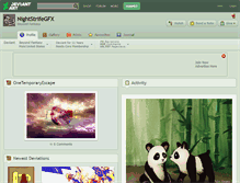 Tablet Screenshot of nightstrifegfx.deviantart.com