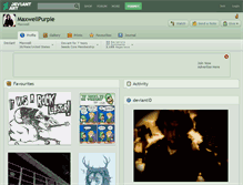 Tablet Screenshot of maxwellpurple.deviantart.com