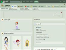 Tablet Screenshot of kugatsu.deviantart.com