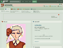 Tablet Screenshot of cactuscakes.deviantart.com