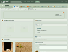 Tablet Screenshot of glisee.deviantart.com