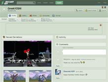 Tablet Screenshot of greekyoshi.deviantart.com