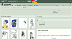 Desktop Screenshot of hewlettmad.deviantart.com