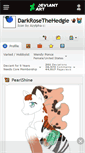 Mobile Screenshot of darkrosethehedgie.deviantart.com