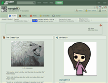 Tablet Screenshot of mewgirl13.deviantart.com