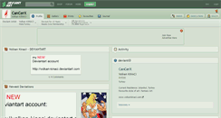 Desktop Screenshot of cancerx.deviantart.com