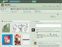 Tablet Screenshot of jdr1989.deviantart.com