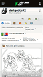 Mobile Screenshot of darkgotica92.deviantart.com