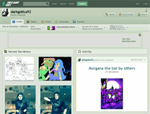 Tablet Screenshot of darkgotica92.deviantart.com