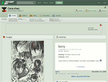 Tablet Screenshot of cava-chan.deviantart.com
